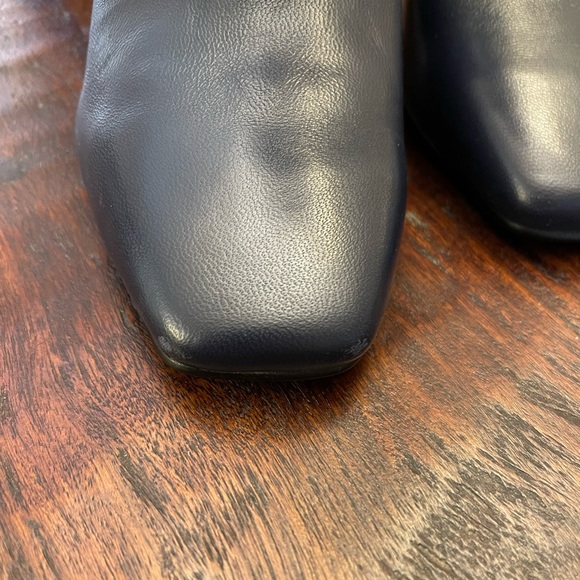 Knee high leather navy boots size 7 - Picture 6 of 10